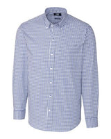 Cutter & Buck Easy Care Stretch Gingham Mens Long Sleeve Dress Shirt