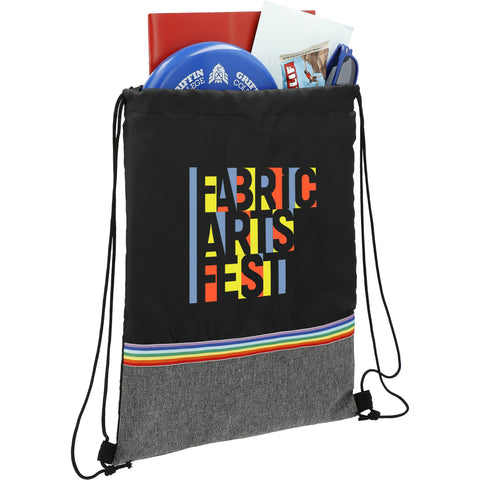 Rainbow rPET Drawstring Bag