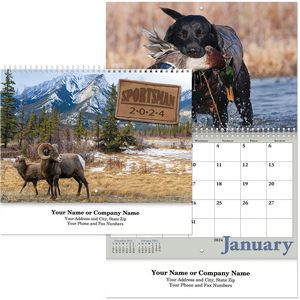 Sportsman Spiral Wall Calendar
