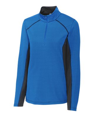 Clique Ice Pique Colorblock Womens Half Zip Tech Pullover