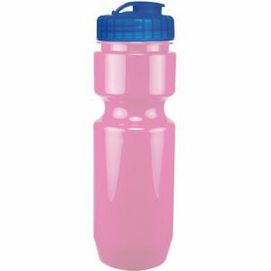 22 Oz. Bike Bottle w/ Flip Top Lid - Solid Colors
