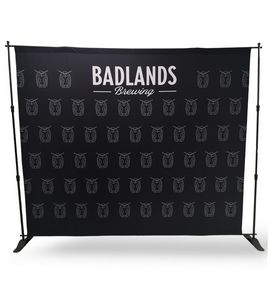 10' Exhibitor Expanding Display Kit, Media Wall, Backdrop, with Full Color Graphics, NO SETUP CHARGE