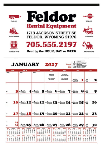 Skinner & Kennedy® Contractor's Apron Calendar