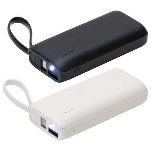 Chancellor 5000mAh Power Bank with USB-C Built-in Cable