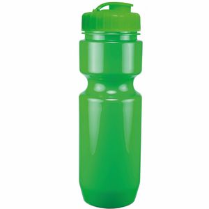 22 Oz. Bike Bottle w/ Flip Top Lid - Solid Colors