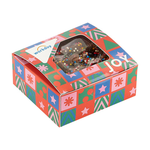 The Petite Pretzel Box - Milk Chocolate Pretzels with Rainbow Nonpareils