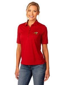 Zorrel® Ladies' Rockhurst Syntrel™ Jacquard Stripe Polo Shirt