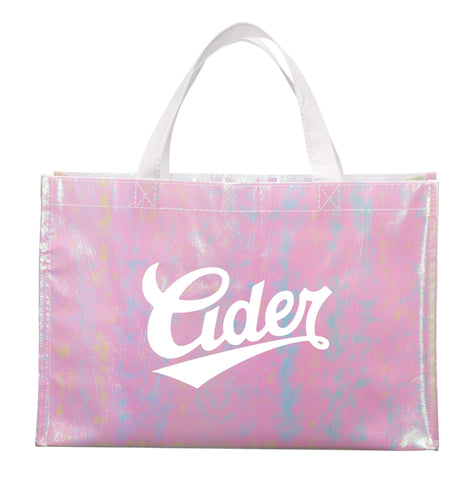 Iridescent Non-Woven Shopper Tote