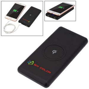 10000 mAh UL Certified Qi Ring Wireless Power Bank & Charger