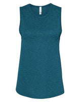 Heather Deep Teal Blue Blank