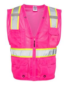 Kishigo® EV Series® Enhanced Visibility Multi-Pocket Mesh Vest