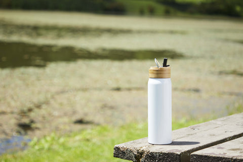 Billy 26oz Eco-Friendly Aluminum Bottle W/ FSC® 100% Bamboo Lid