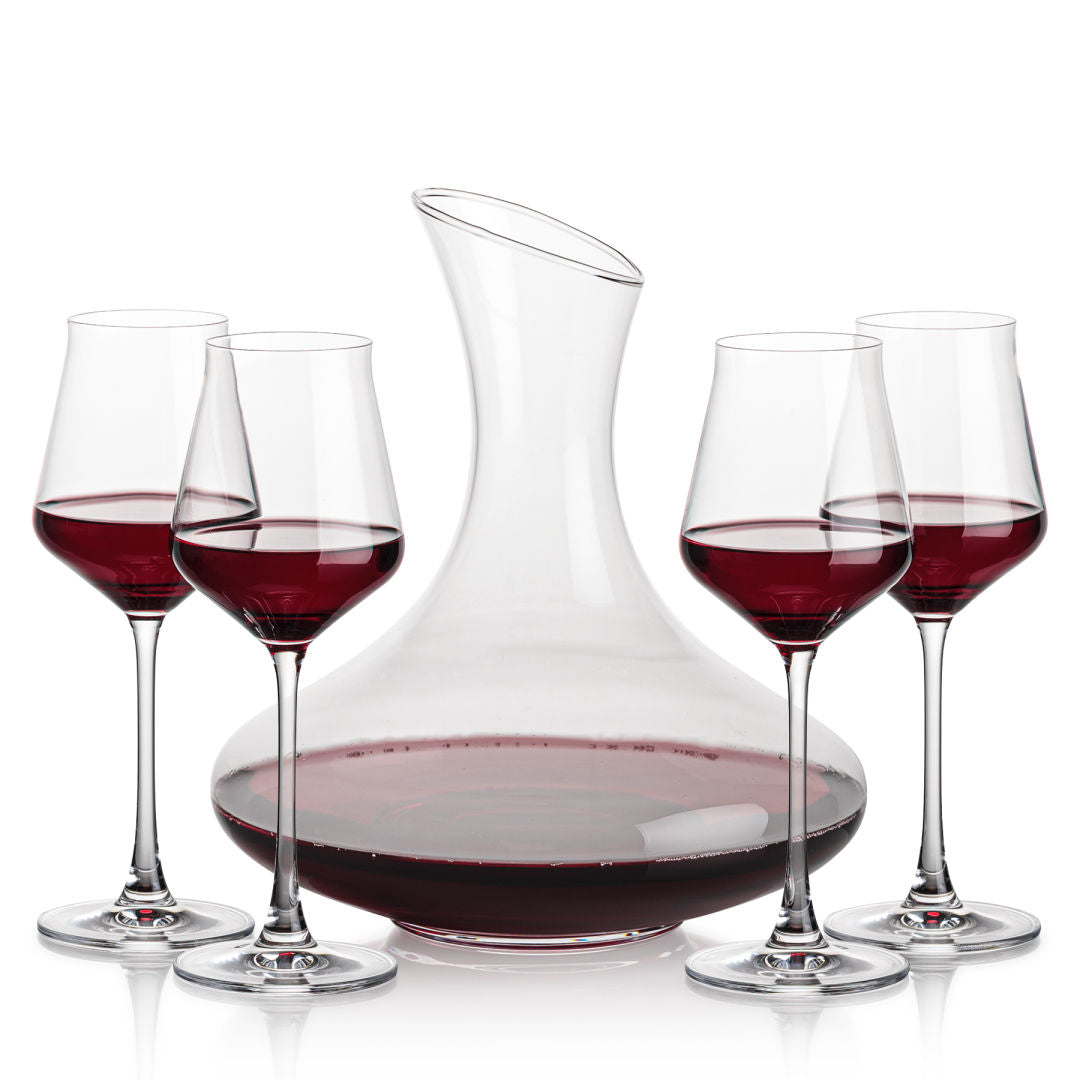 Carafe & 4 Wine (Blank)