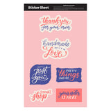 Sticket Sheet 11.5" X 7" Custom Shapes