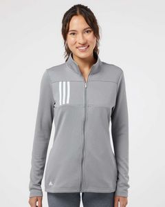 Adidas® Women's 3-Stripes Double Knit Full-Zip Pullover