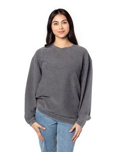 CHICKA D Ladies' Corded Crew Sweatshirt
