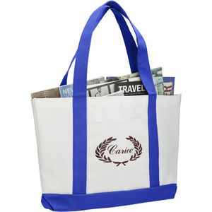 000271 Large Canvas Boat Tote Bag