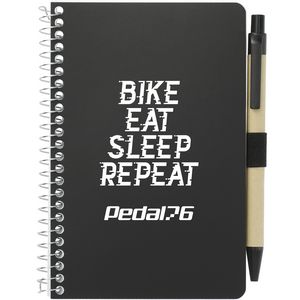 4'' x 6'' FSC® Mix Pocket Spiral Notebook with Pen