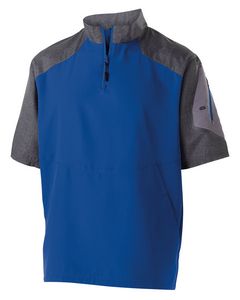 Holloway Unisex Ultra-Lightweight Aero-Tec™ Raider Short-Sleeve Warm-Up Pullover