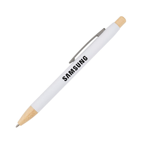 Charon Aluminum Ballpoint Pen w/Bamboo Clicker & Tip
