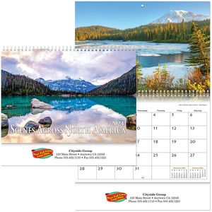 Full Colour Scenes Across America Spiral Wall Calendar