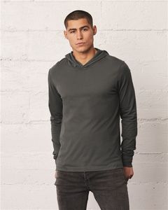 Bella+Canvas® Unisex Jersey Hooded Long Sleeve Tee