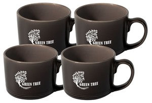 ~ Nina 12oz smoke mug Set of 4 in a Raven Gift Box