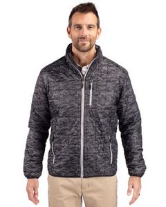 Cutter & Buck Rainier PrimaLoft? Mens Eco Insulated Full Zip Printed Puffer Jacket
