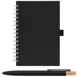 Terra Recycled Milk Carton Hard Cover Spiral A5 Notebook & Reborn Pen Set