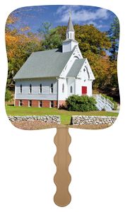 Little White Church - Pictorial Fan