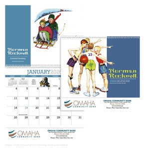 HotLine® Products Norman Rockwell Appointment Calendar - Spiral