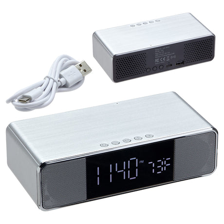 Mystic Alarm Clock with Wireless Speaker & Wireless Charger