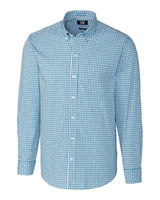 Cutter & Buck Easy Care Stretch Gingham Mens Long Sleeve Dress Shirt