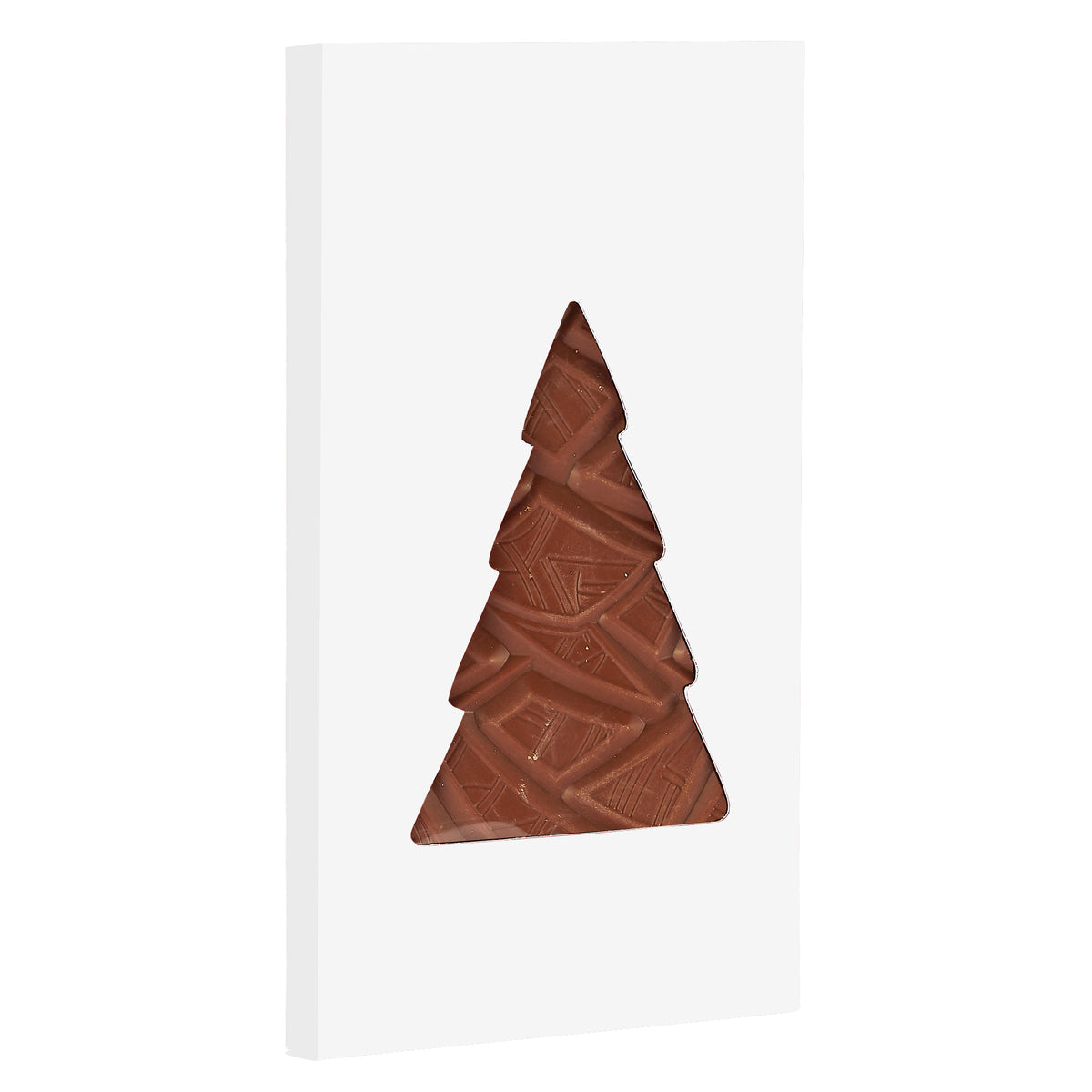 Belgian Chocolate Holiday Tree in Window Box - Milk Chocolate
