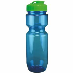 22 Oz. Translucent Bike Bottle w/ Flip Top Lid