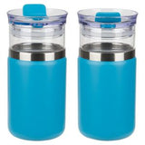 Tamari 12 oz Glass Tumbler & Vacuum Insulated Cooler