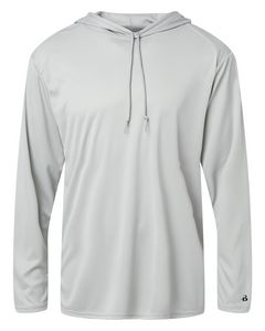 Badger Sport Unisex B-Core Long-Sleeve Performance Hooded T-Shirt