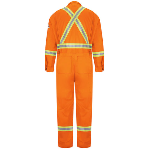 Bulwark Men's 9 Oz. Flame Resistant Premium Coveralls w/ CSA Reflective Trim