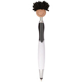 Multi-Cultural MopToppers® Screen Cleaner w/Stylus Pen (Tan Skin Color)