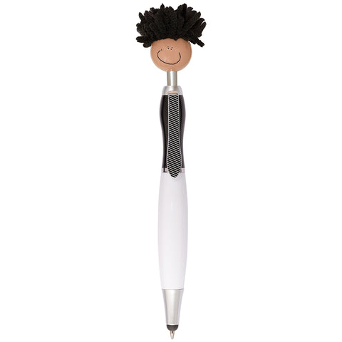 Multi-Cultural MopToppers® Screen Cleaner w/Stylus Pen (Tan Skin Color)