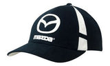 Brushed Heavy Cotton Cap with Crown Inserts, Contrasting Peak Under & Strap