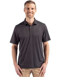 Cutter & Buck Pike Eco Shadow Check Print Recycled Mens Big & Tall Polo