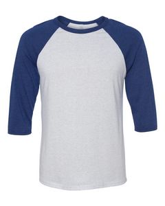 Bella+Canvas® Unisex Three-Quarter Sleeve Baseball Tee