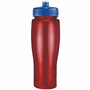 24 Oz. Contour Translucent Bottle w/ Push Pull Lid