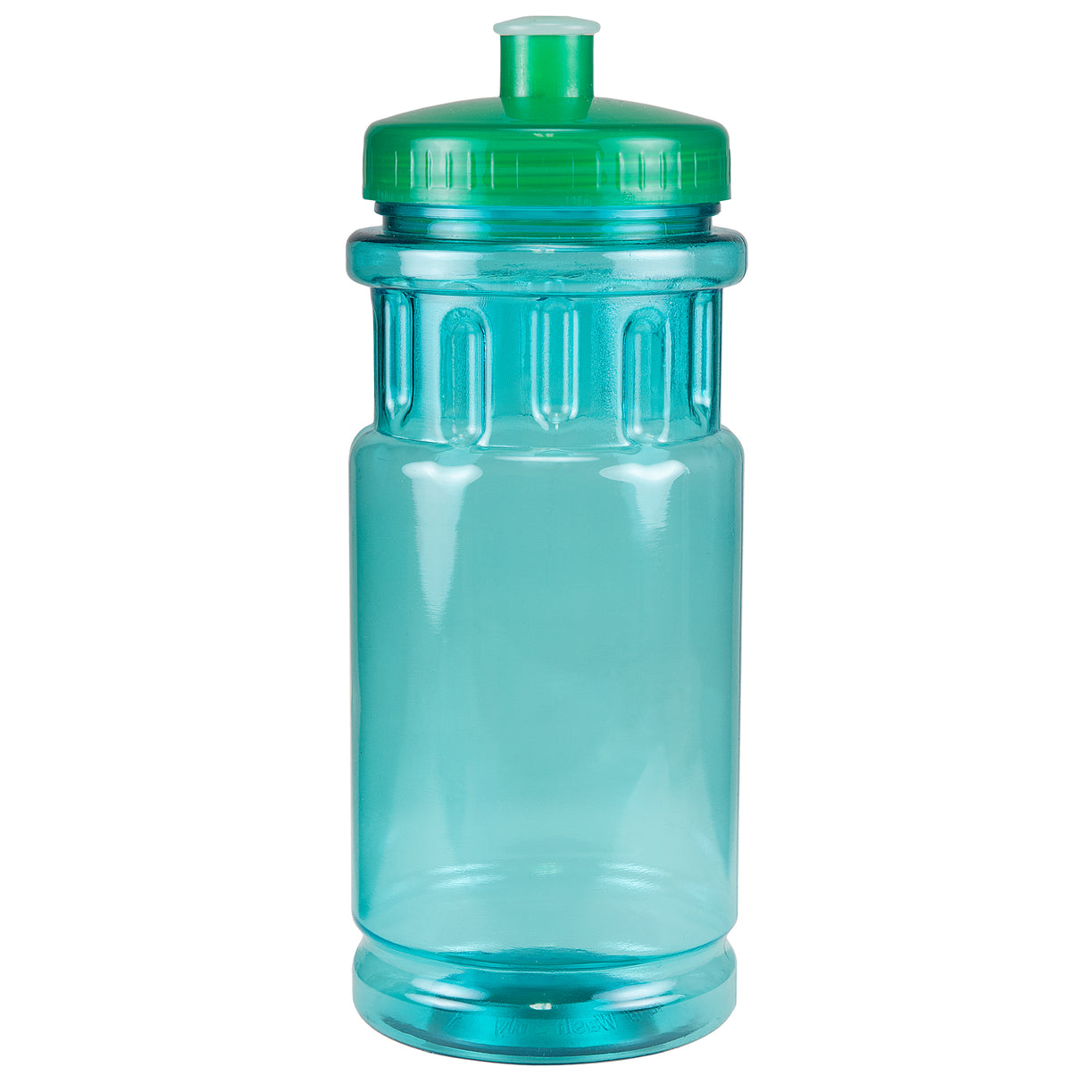 Translucent Aqua Blue/Translucent Green Lid