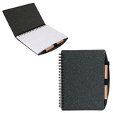 Geneva Cardboard Spiral Notebook with Pen