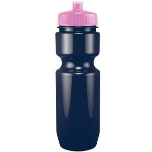 22 Oz. Bike Bottle w/ Push Pull Lid - Solid Colors
