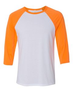 Bella+Canvas® Unisex Three-Quarter Sleeve Baseball Tee