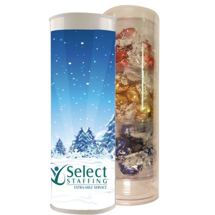 3 Piece Holiday Gift Tube with Lindor Truffles