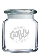 ~Candy Jar 16oz with lid clear glass